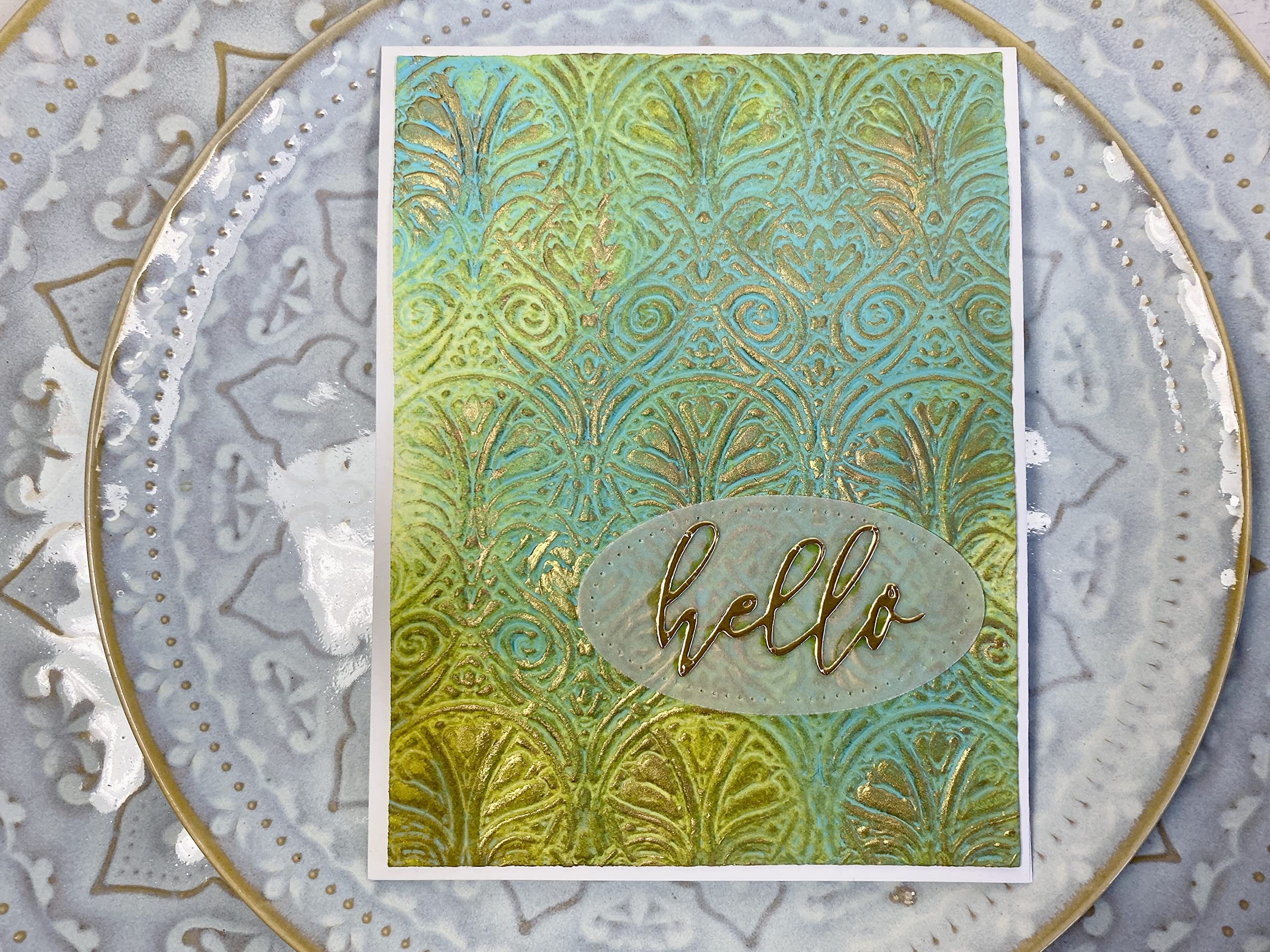 Sizzix 3-D Textured Impressions Embossing Folder Baroque, 664529, Multicolor, One Size - Image 3