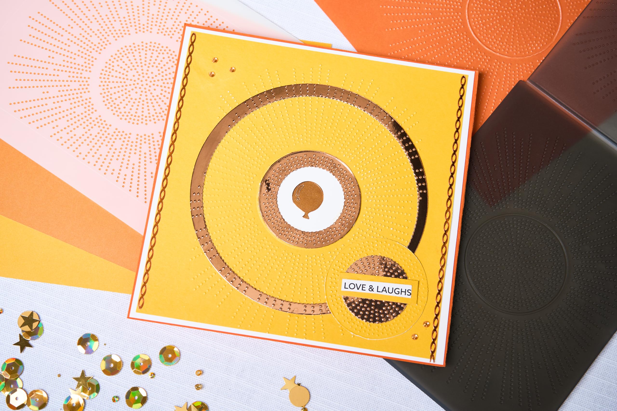 Sizzix 3-D Textured Impressions Embossing Folder Cosmopolitan, Shine Bright by Stacey Park, One Size, Multicolor - Image 4