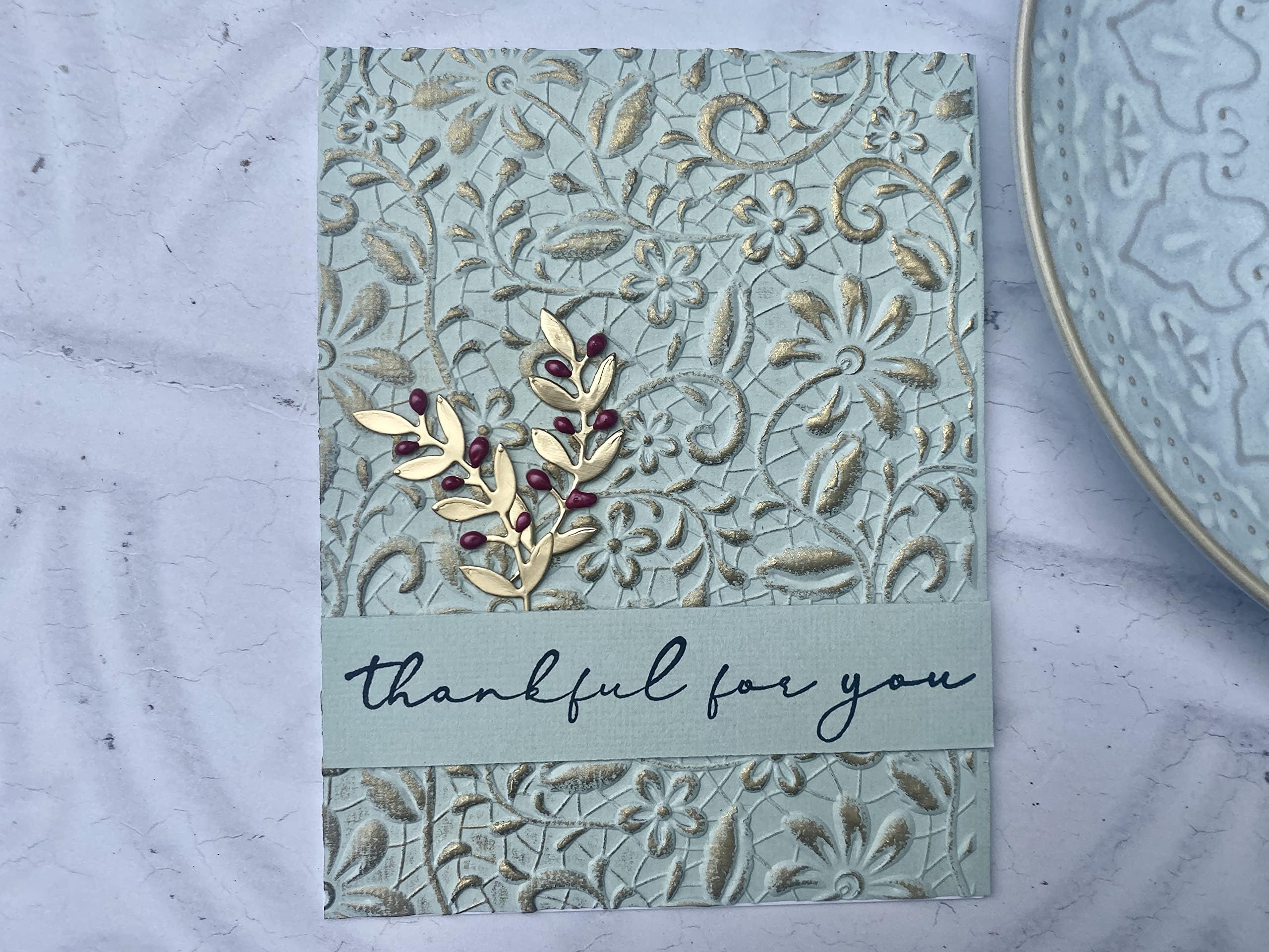 Sizzix 3-D Textured Impressions Embossing Folder Lacey by Kath Breen, 665324 - Image 3
