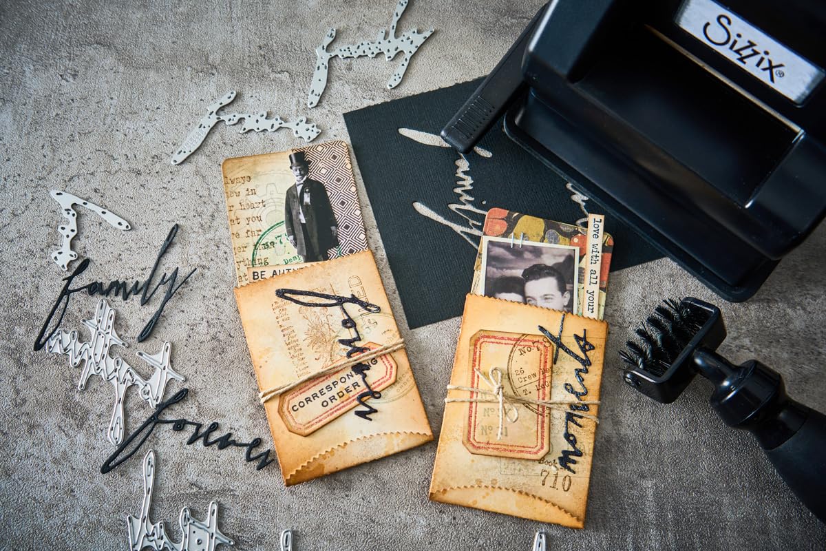 Sizzix 660217 Thinlits Die Set, Handwritten Journey by Tim Holtz (7 Pack) - Image 4
