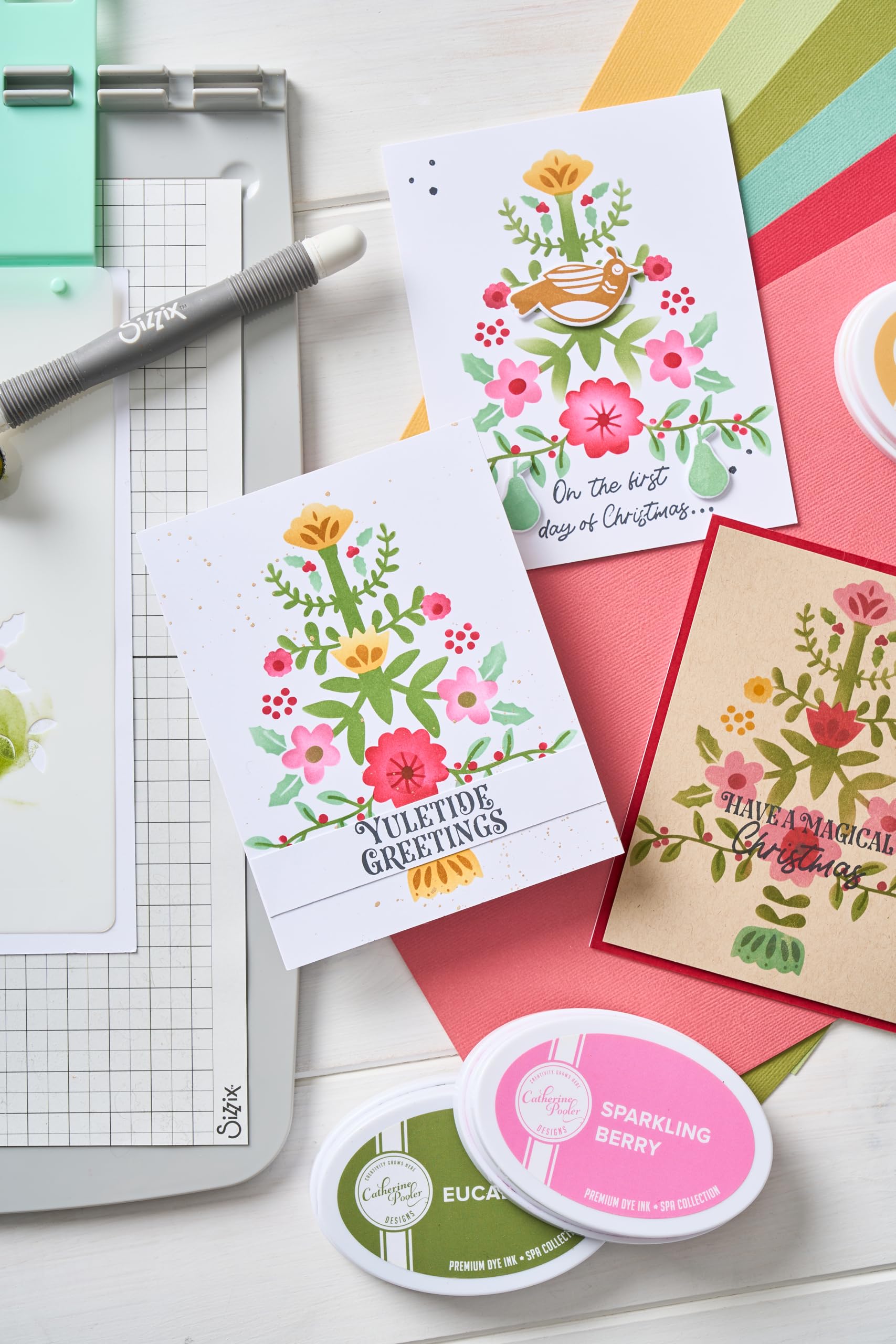 Sizzix A6 Layered Stencils Folk Tree by Catherine Pooler - Image 4