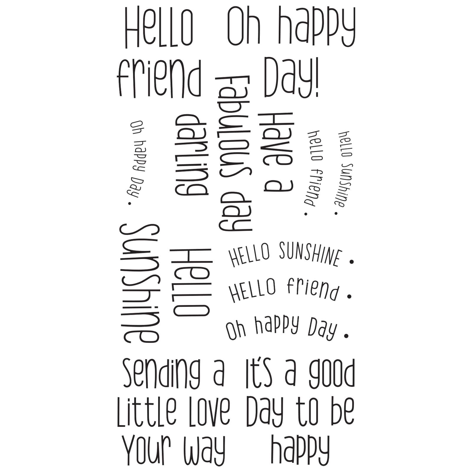 Sizzix Clear Rubber Stamps Set 12PK - Sending a Little Love Set - Image 3