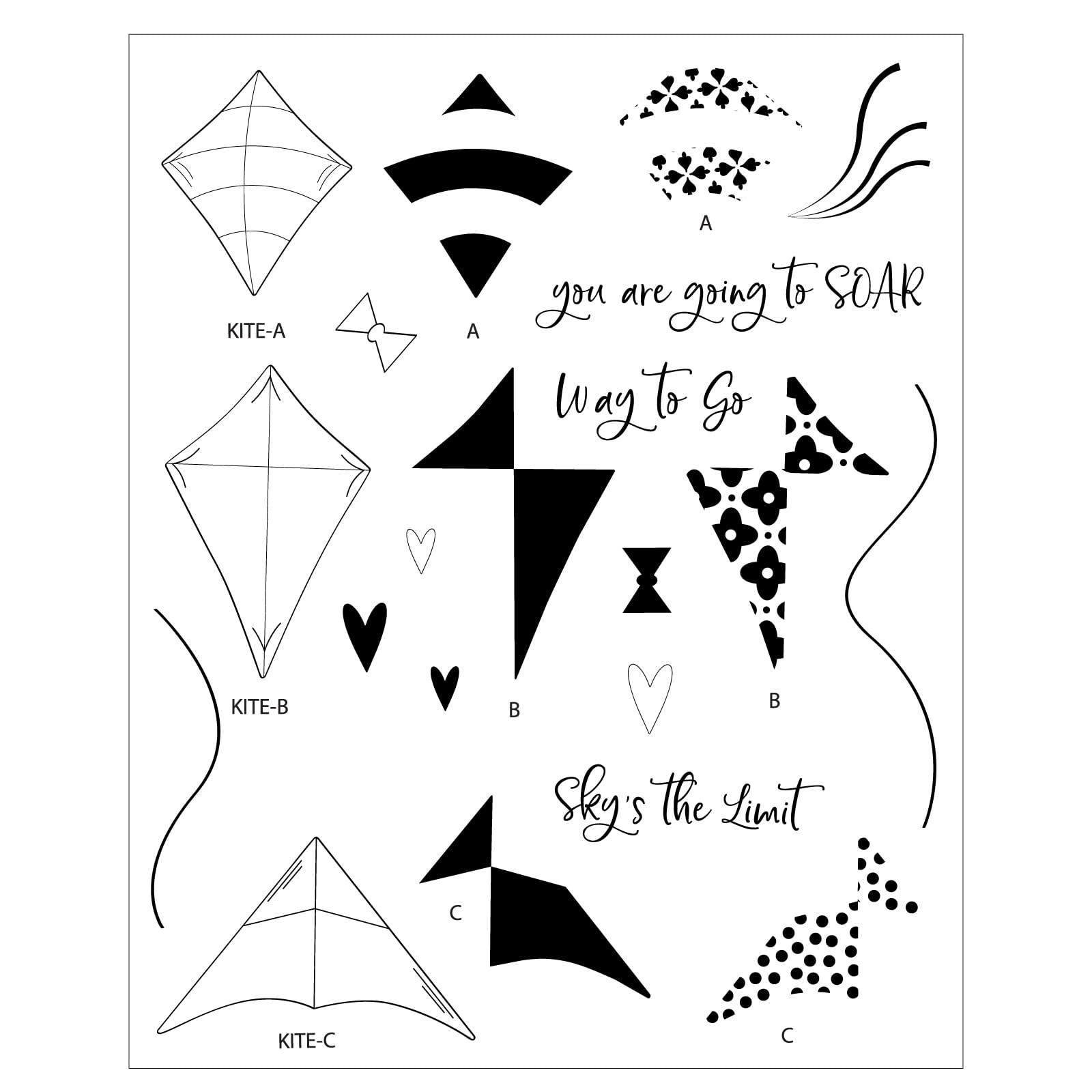 Sizzix Clear Stamps Set 21PK - Sky's the Limit by Catherine Pooler - Image 5