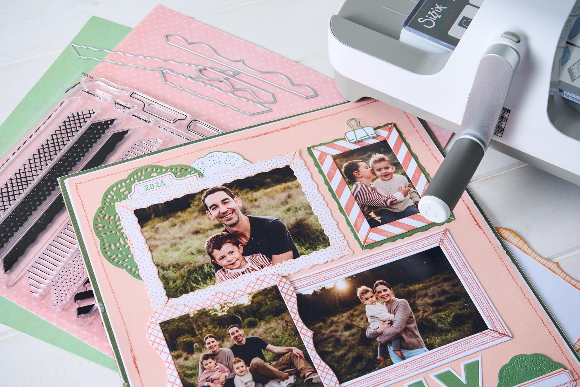 Sizzix Clear Stamps Set with Framelits Dies, Creative Combos by 49 & Market, 10 Rubber Stamps & 10 Cutting Dies - Image 7