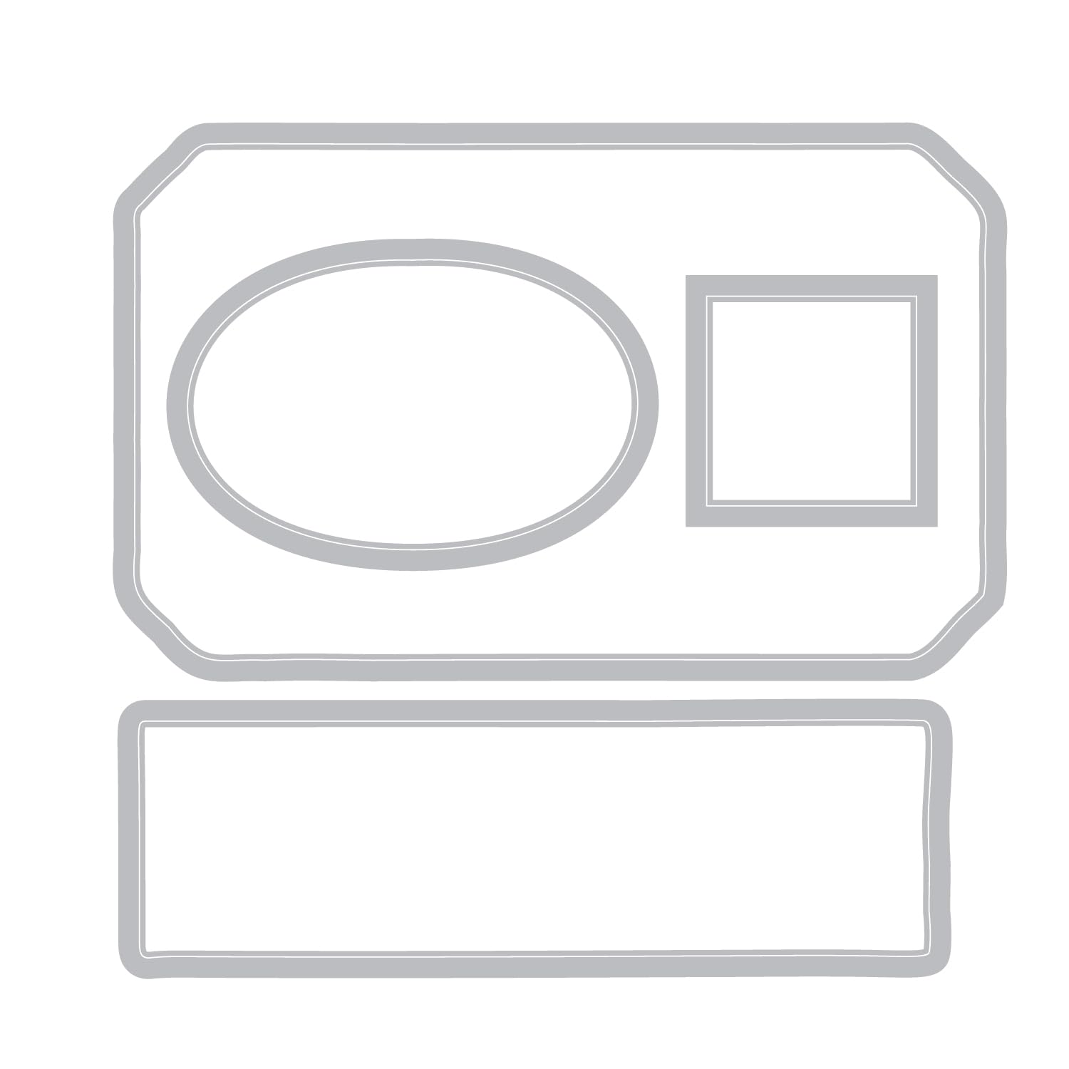 Sizzix Clear Stamps Set with Framelits Dies, Globetrotter’s Mark by 49 & Market, 62 Rubber Stamps & 4 Cutting Dies - Image 3