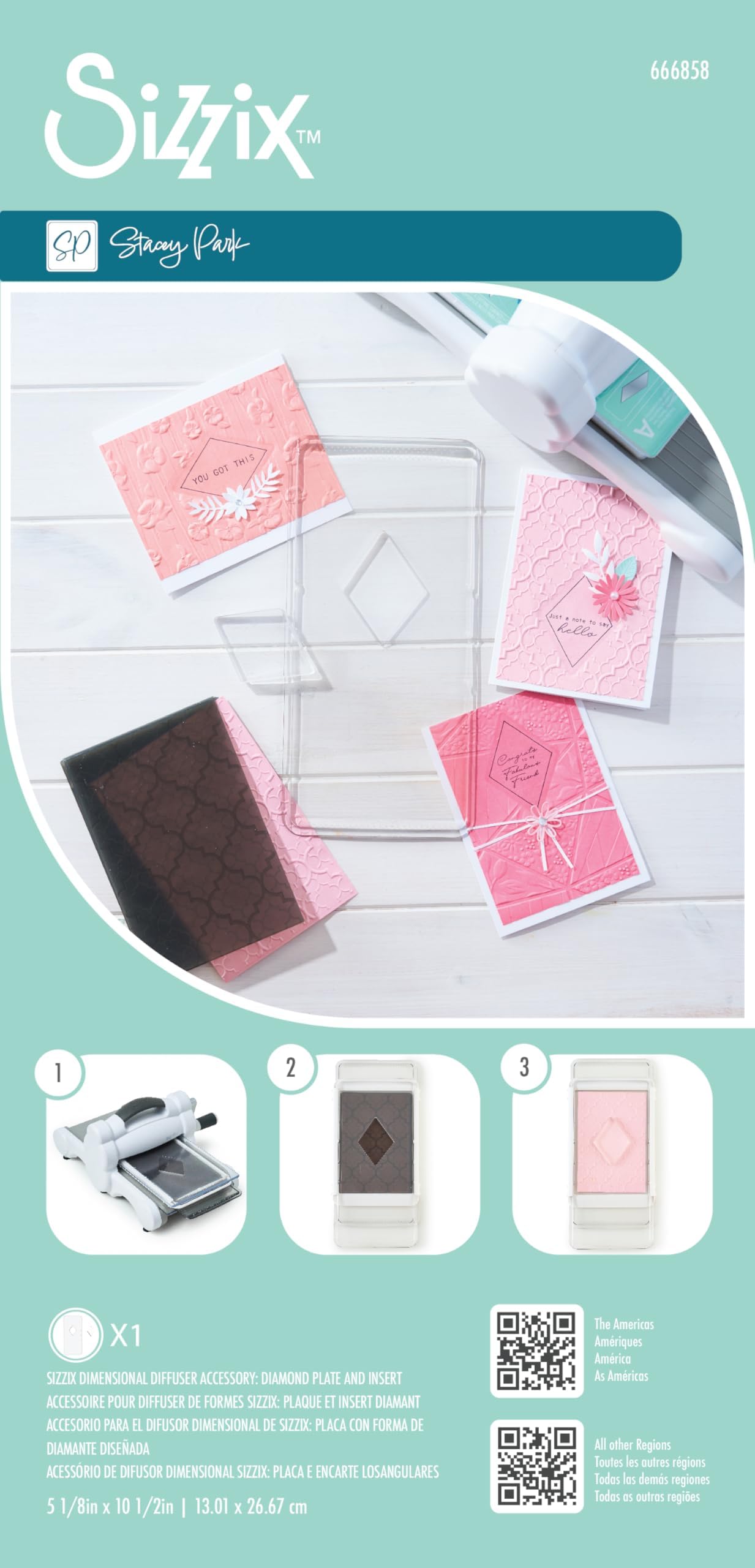 Sizzix Dimensional Diffuser by Stacey Park - Diamond Plate & Insert - Image 6