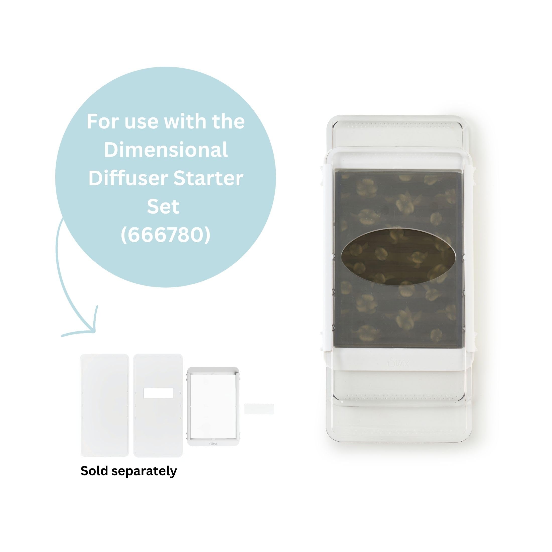 Sizzix Dimensional Diffuser by Stacey Park - Oval Plate & Insert - Image 3