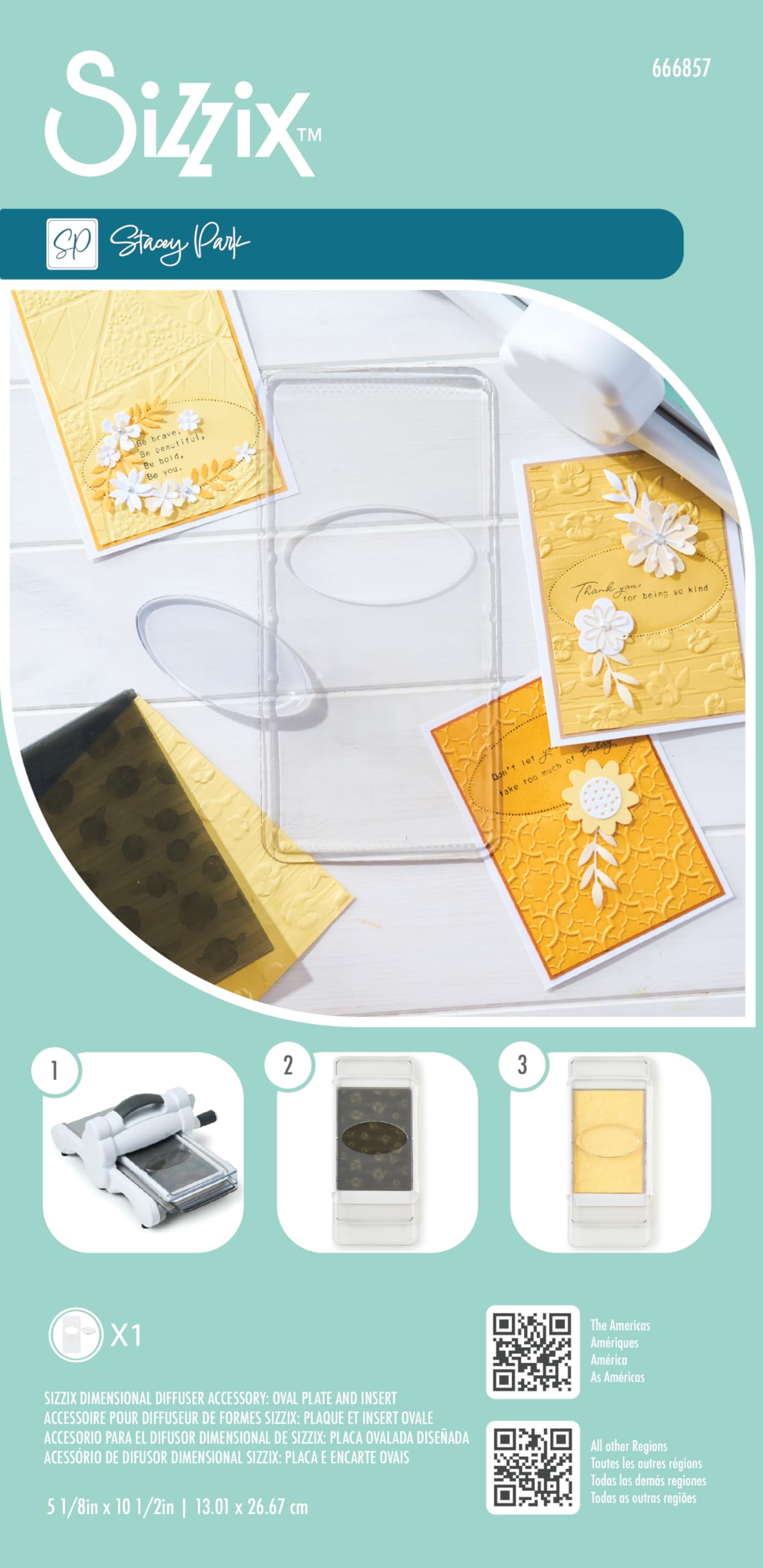 Sizzix Dimensional Diffuser by Stacey Park - Oval Plate & Insert - Image 5