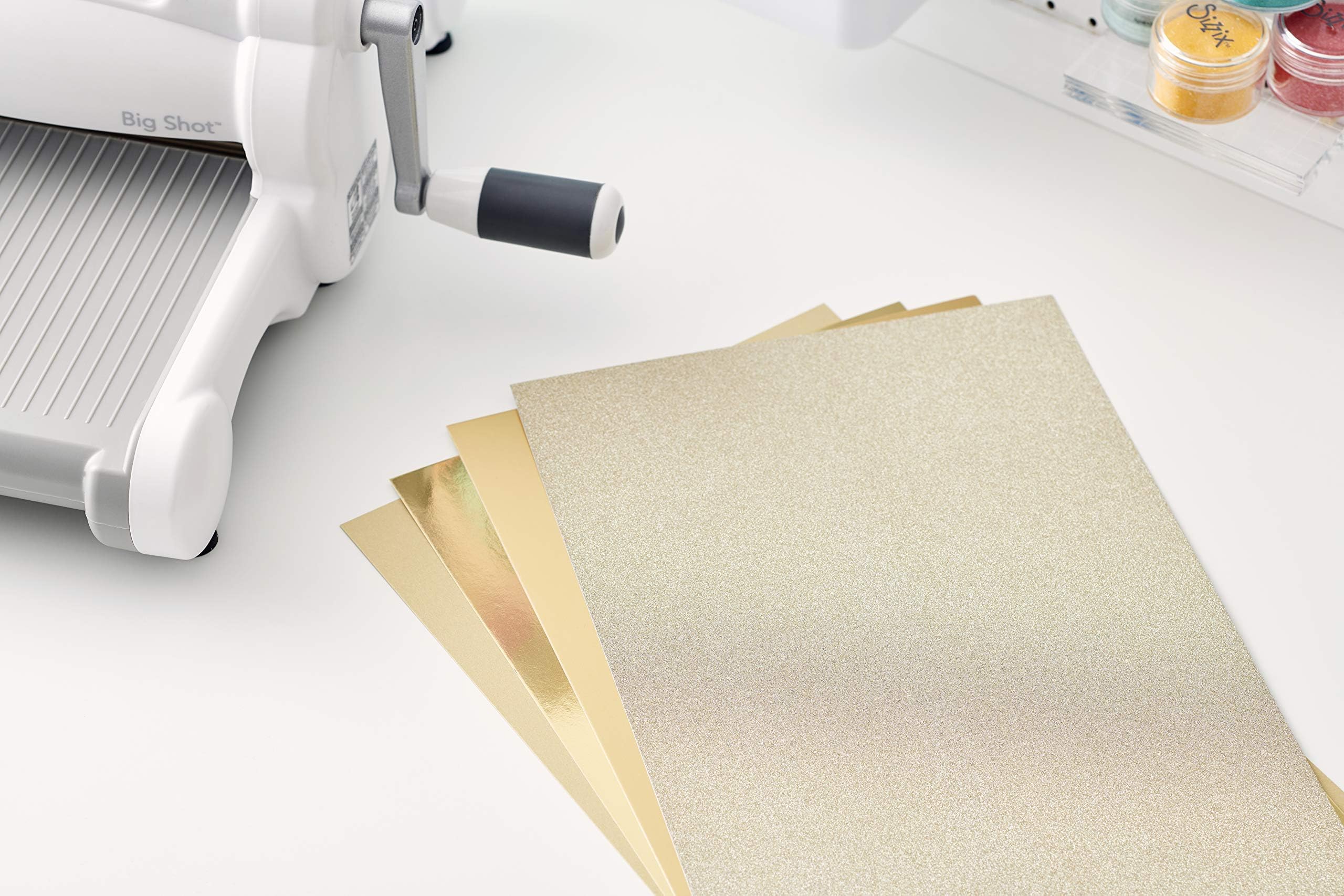 Sizzix, Gold, Surfacez-Opulent Cardstock , 50 Pack, 8x11.5 inches - Image 5