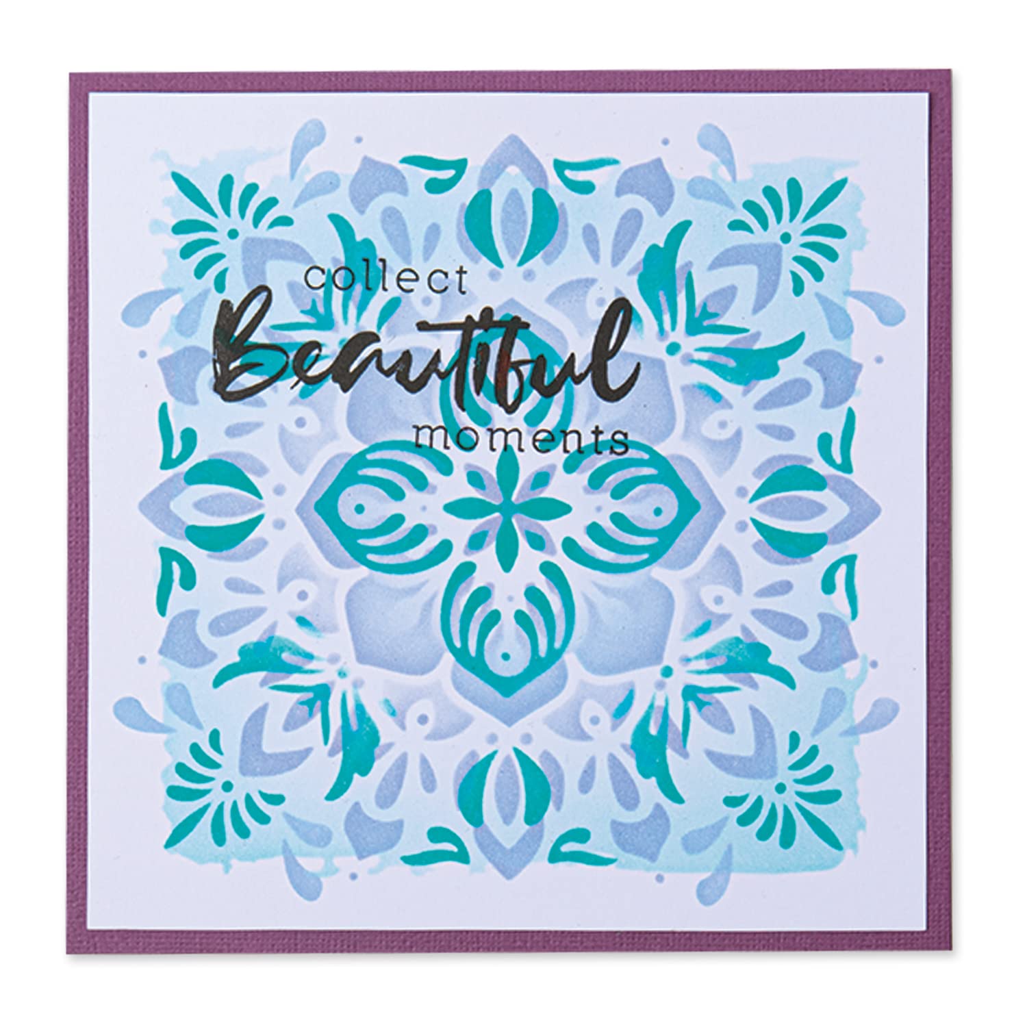 Sizzix Layered Reusable Stencils for Crafts 4PK Mosaic Flowers by Jessica Scott | 664919 | Chapter 4 2022 - Image 4