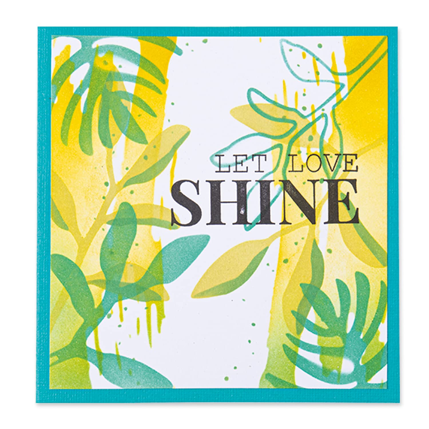 Sizzix Layered Reusable Stencils for Crafts 4PK Watercolor Leaves by Olivia Rose | 664918 | Chapter 4 2022 - Image 4