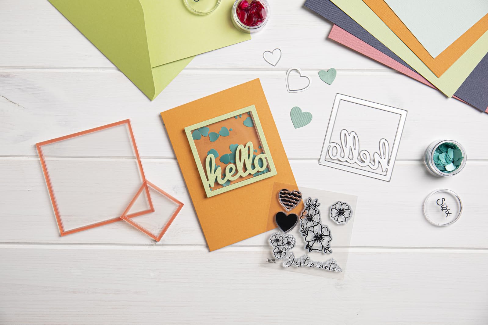 Sizzix Making Essential Shaker Panes Squares 1 2 3 1/2" 3PK, Multicolor - Image 7