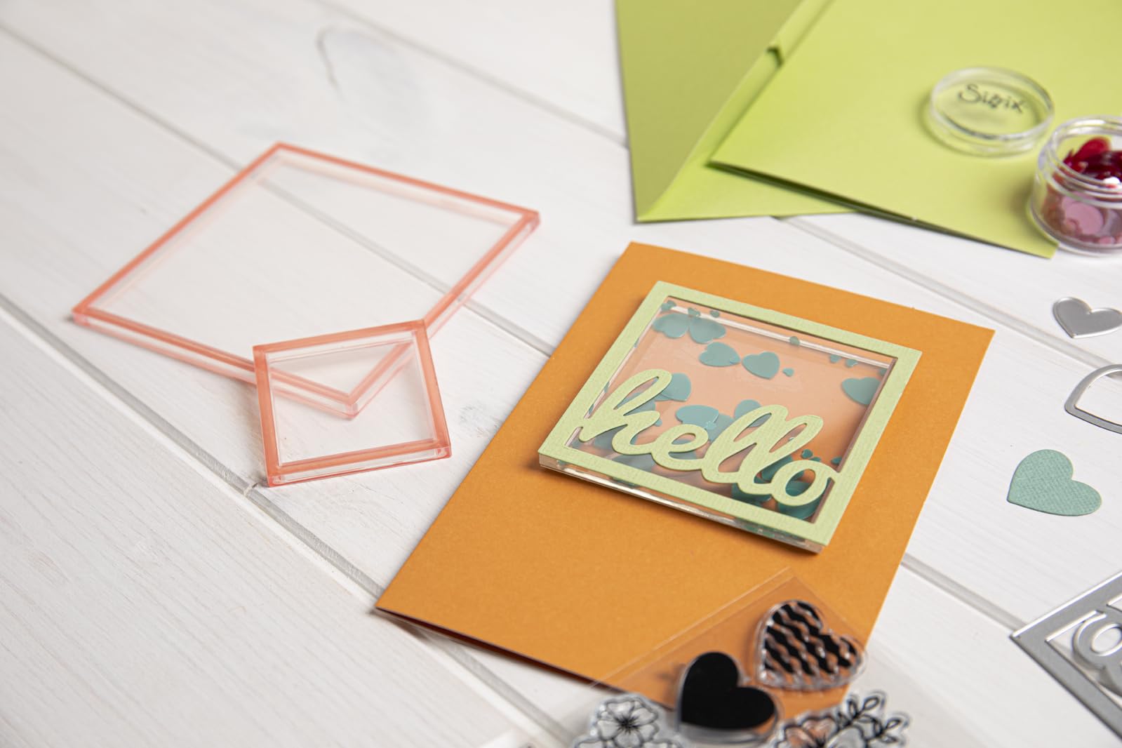 Sizzix Making Essential Shaker Panes Squares 1 2 3 1/2" 3PK, Multicolor - Image 8