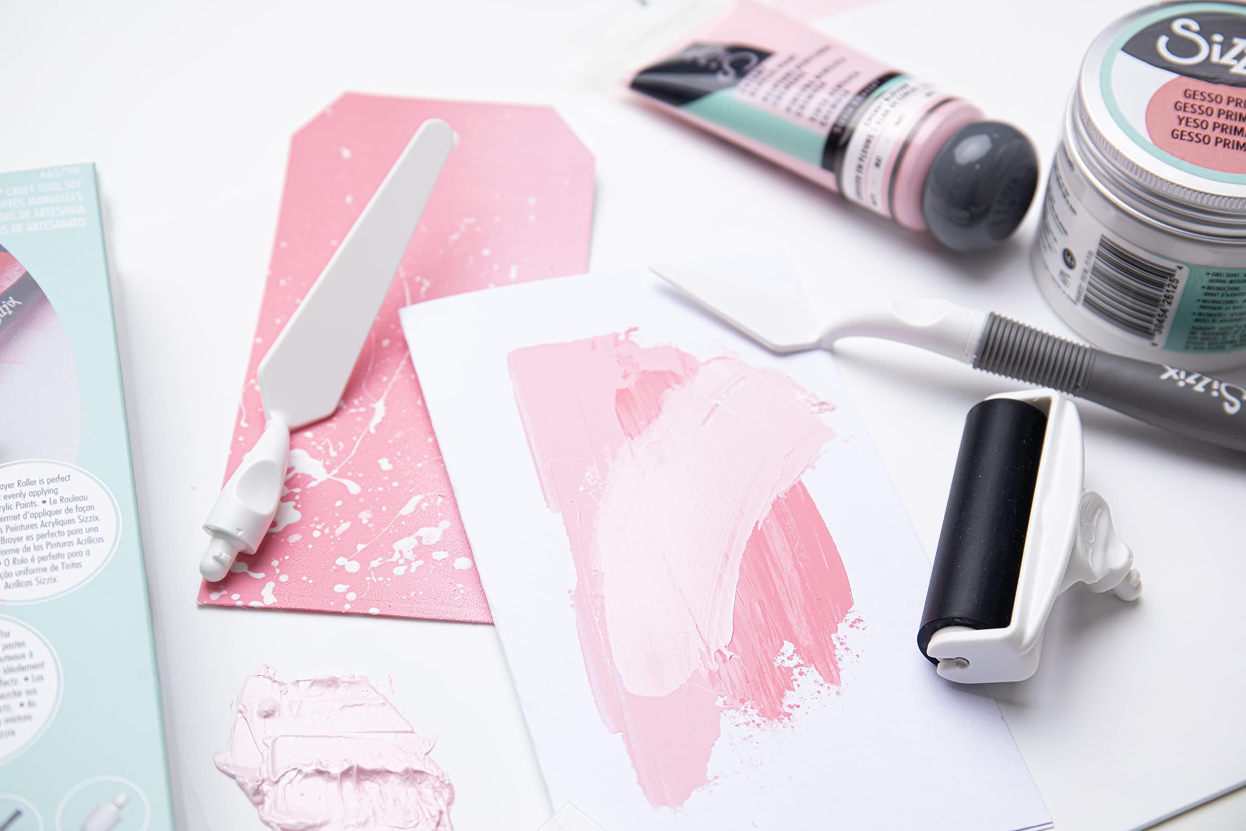 Sizzix Palette Knife & Brayer Roller Craft Tool Set | Painting Set for Pastes, Paints, Oil Acrylics & More - Image 6