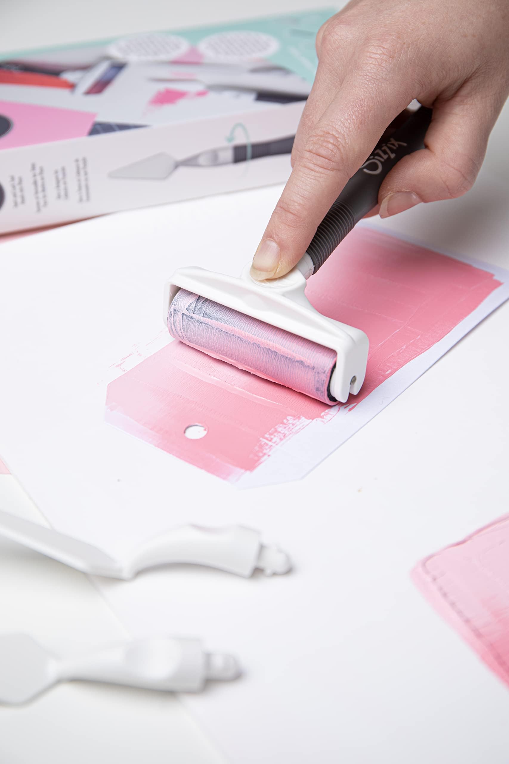 Sizzix Palette Knife & Brayer Roller Craft Tool Set | Painting Set for Pastes, Paints, Oil Acrylics & More - Image 7