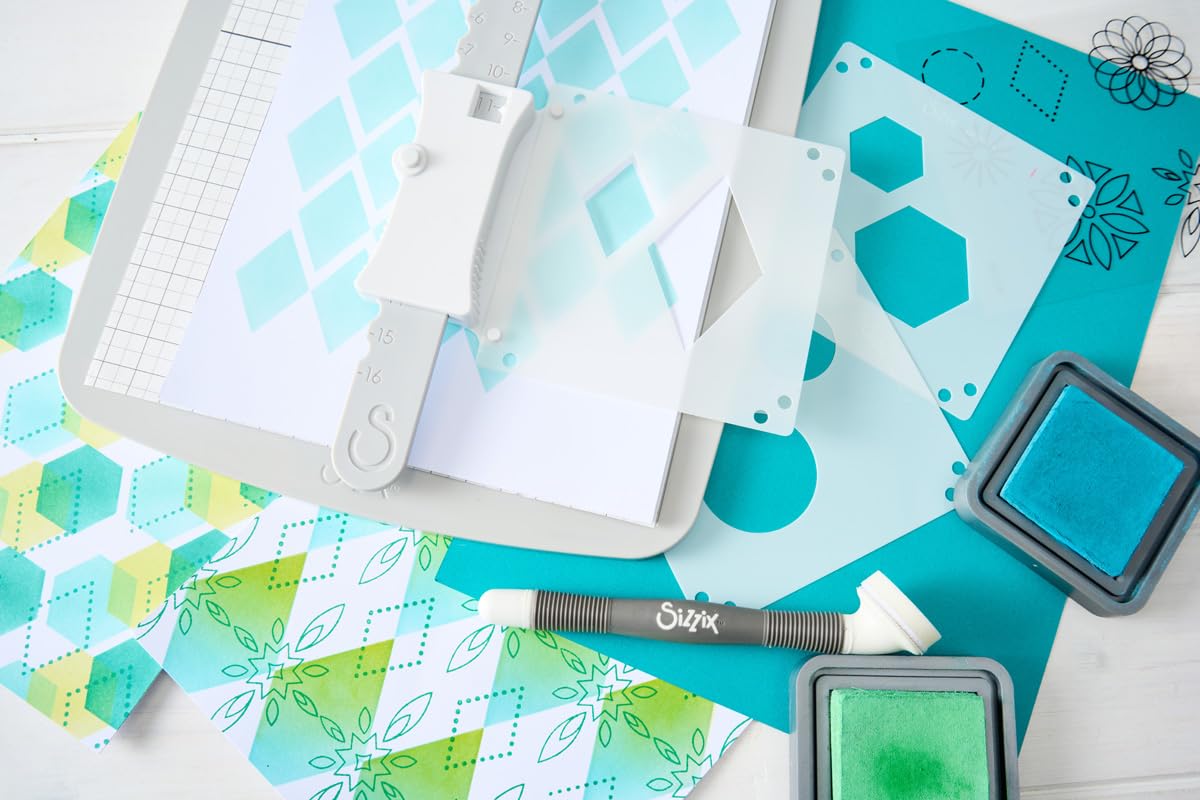 Sizzix Print and Pattern Starter Kit, Stencil & Stamp Tool Accessory - Image 7