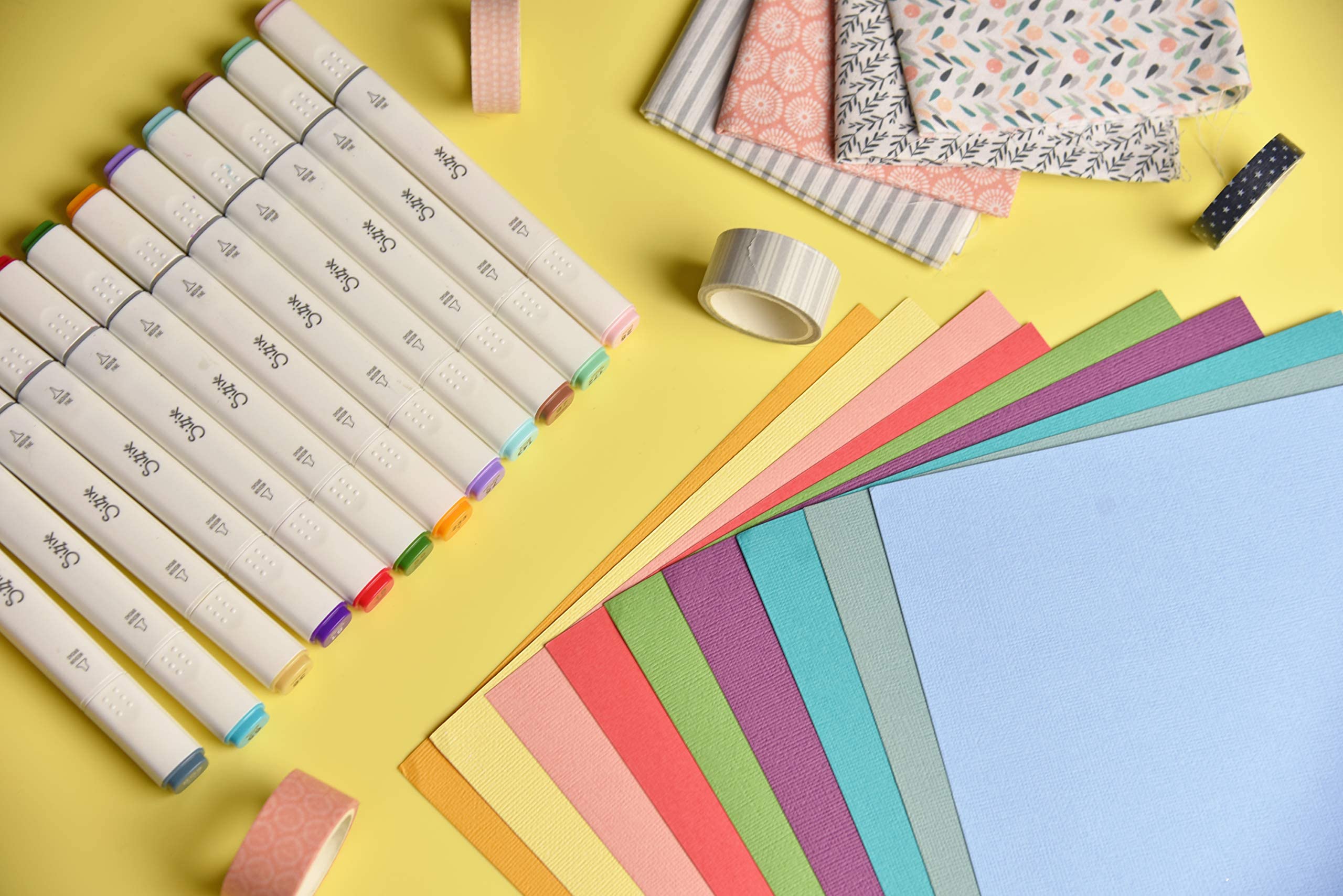 Sizzix Surfacez - Cardstock, 8 1/4" x 11 3/4", 20 Assorted Colors, 80 Sheets, 663007 - Image 5