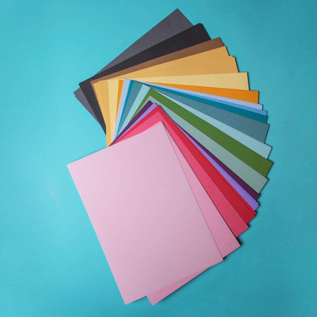 Sizzix Surfacez - Cardstock, 8 1/4" x 11 3/4", 20 Assorted Colors, 80 Sheets, 663007 - Image 6