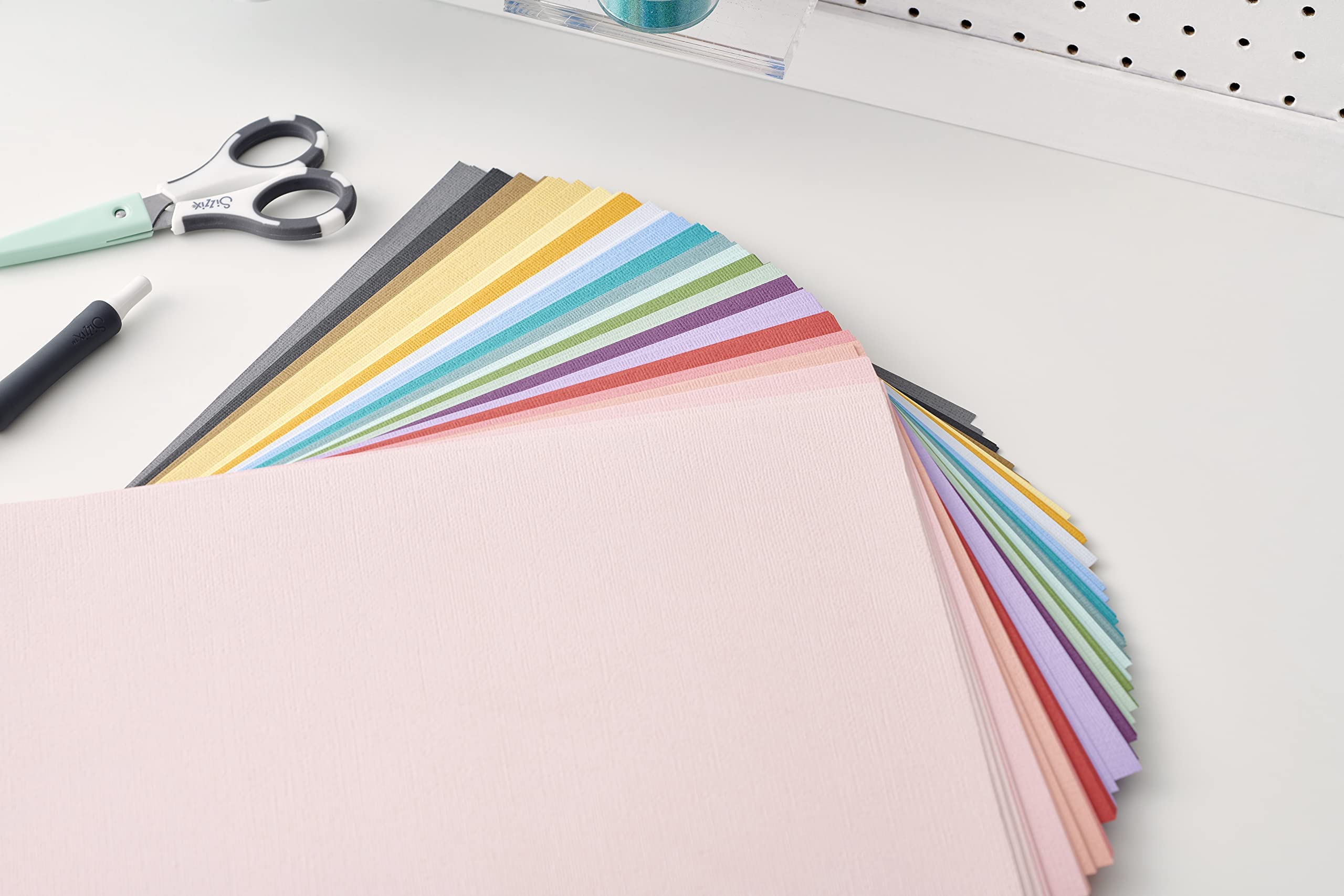 Sizzix Surfacez - Cardstock, 8 1/4" x 11 3/4", 20 Assorted Colors, 80 Sheets, 663007 - Image 7