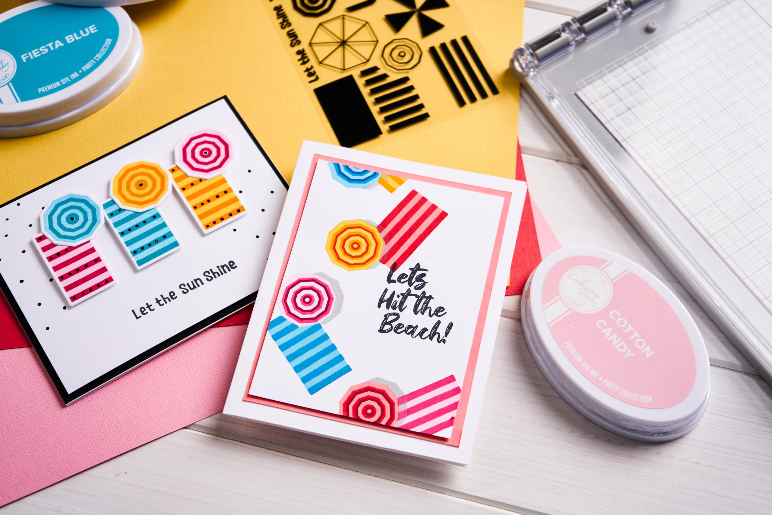 Sizzix Clear Stamps Set – Beach Blankets & Brellas by Catherine Pooler - Image 4