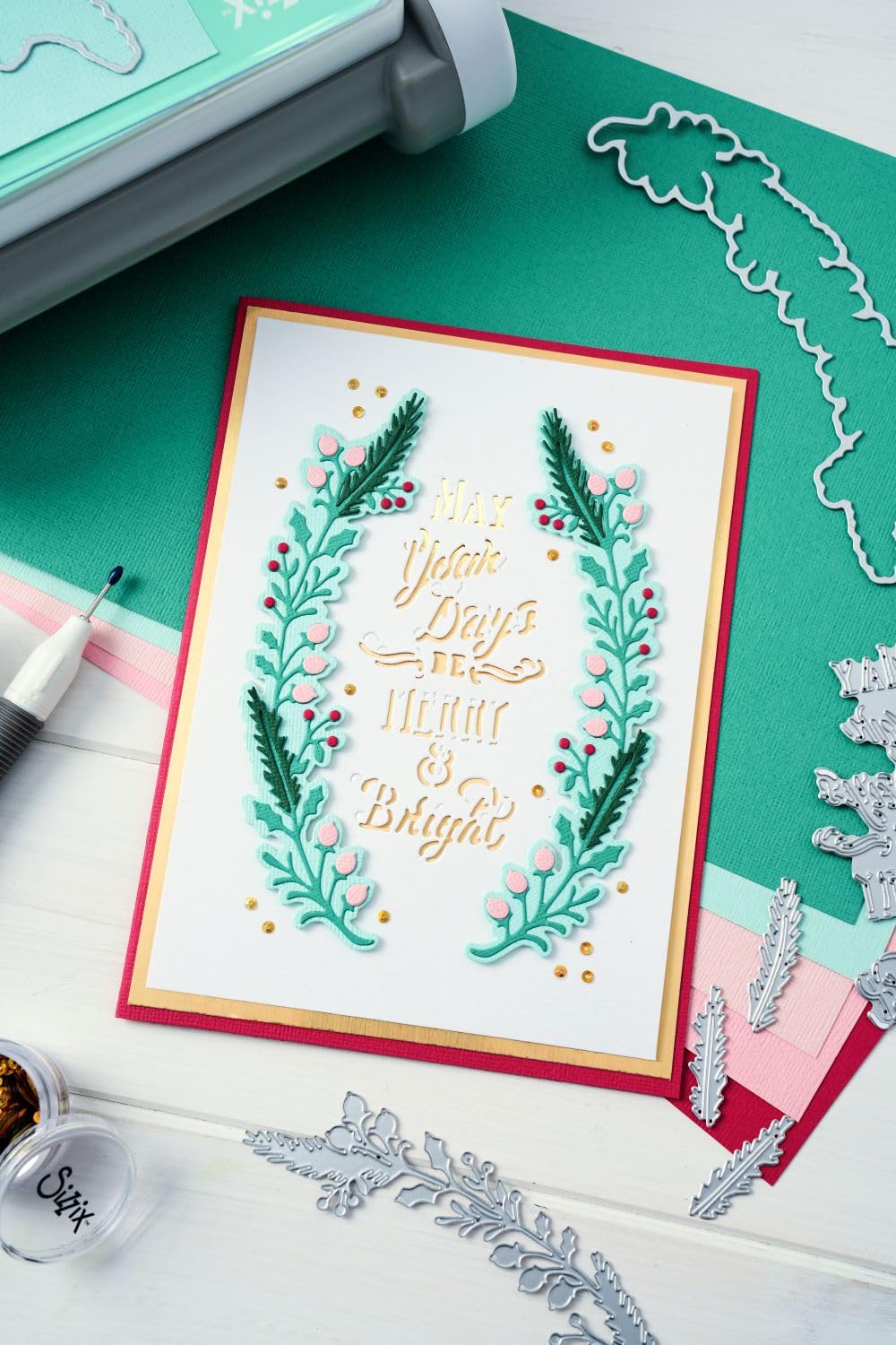 Sizzix Thinlits Die Set Merry & Bright #2 by Jen Long - Image 4