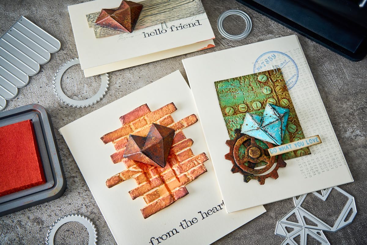 Sizzix Thinlits Die Set, Vault Rosettes by Tim Holtz, 6 Cutting Dies - Image 4