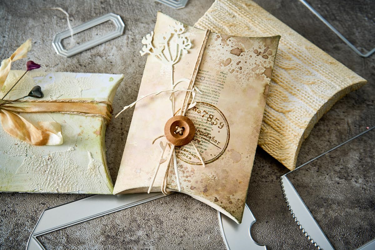 Tim Holtz Sizzix Dies, Vault Pillow Box & Bag, TH666568 - Image 5